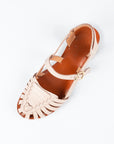 Formation Genuine Leather Sandals with Rubber Outsoles in Nude (4762229407879)