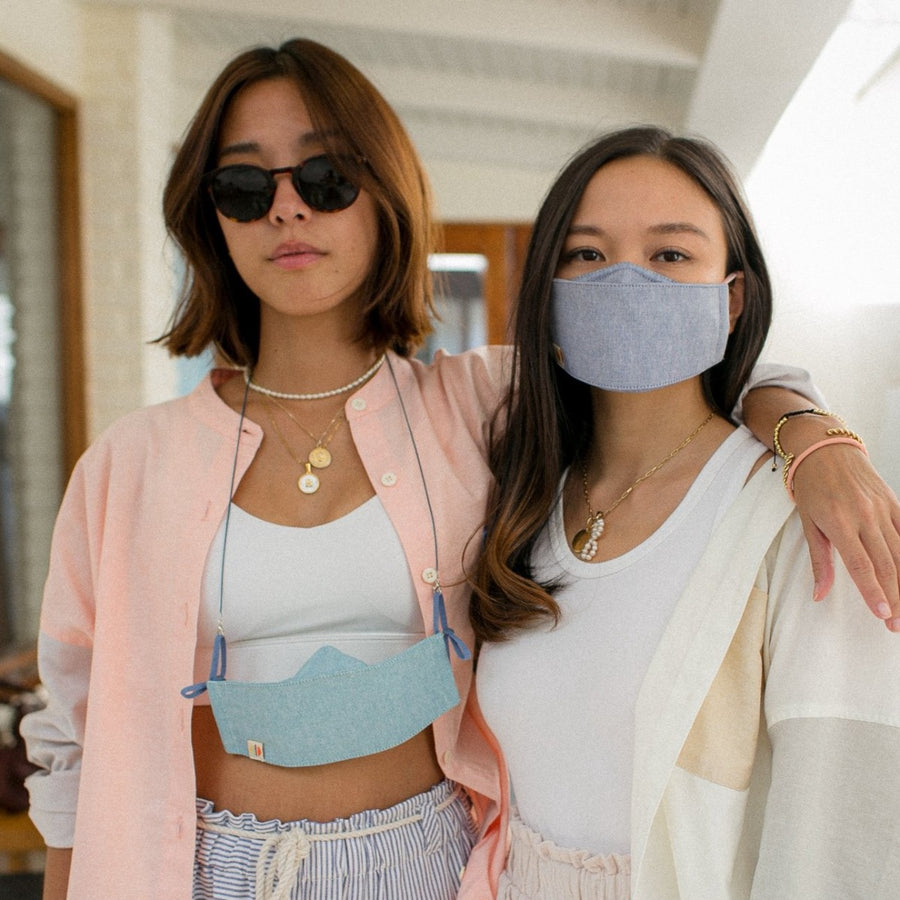 Washable Chambray Mask (2-Pack)