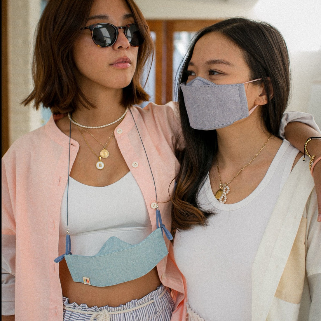 Washable Chambray Mask (2-Pack)