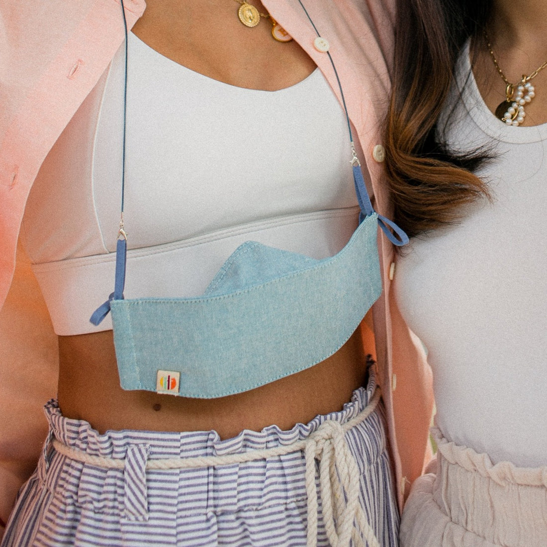 Washable Chambray Mask (2-Pack)