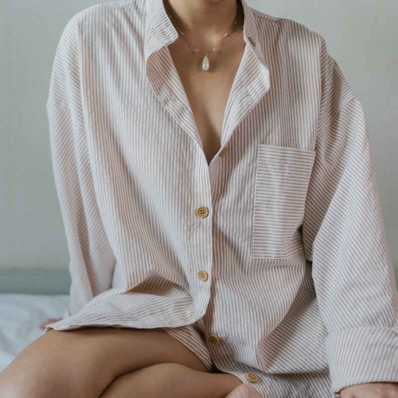 Striped Oversized Polo