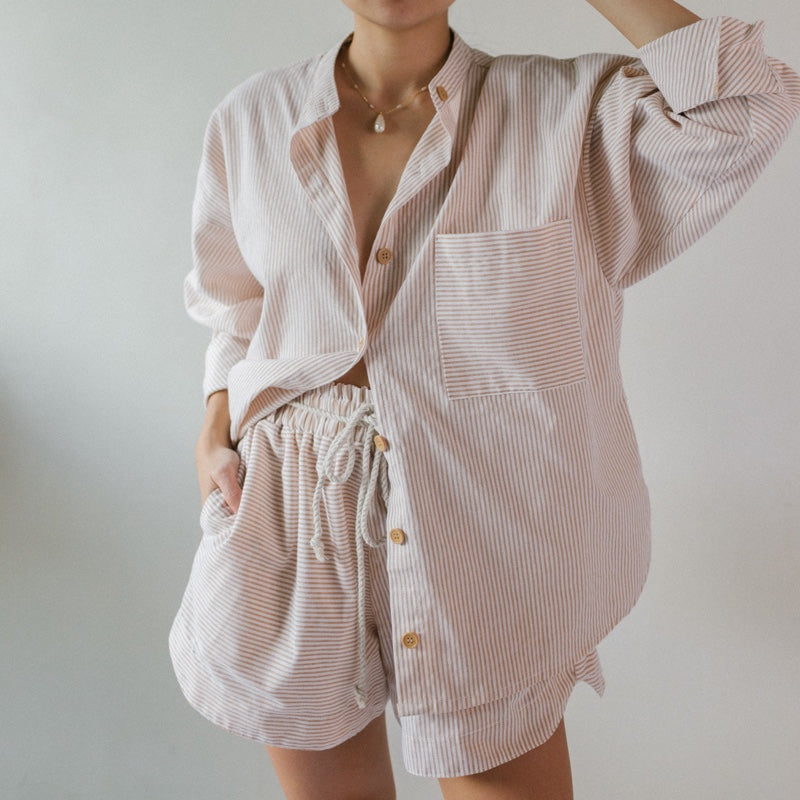 Striped Oversized Polo