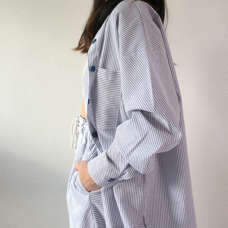 Striped Oversized Polo